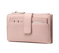 Frentree Portefeuille pour femme - Protection RFID - Grand format avec fermeture éclair - Beaucoup d'espace - Étui amovible et boîte cadeau