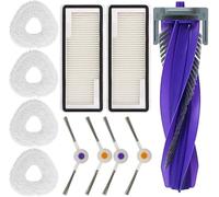 Freo Kit d'accessoires de rechange pour aspirateur robot Freo pour J4 pour Freo X For Ultra Parts, avec 1 brosse principale, 4 lingettes, 2 filtres HEPA, 4 brosses latérales