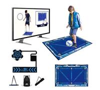 Freopard Programme d'entraînement Vidéo de Football connecté Compatible avec PC Portable/TV, Ultimate Football Skills Kit de 6 y Compris Tapis Foot Entrainement, 80 Cours d'entraînement vidéo