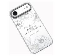 Frepstudio Compatible avec iPhone 17 Air, coque de protection pour appareil photo pour filles et femmes, verset de la Bible simples, roses lignées, citations inspirantes, Romains 8:26, compatible avec