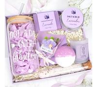 Frerdui Coffret cadeau pour le bain et le corps : ce panier cadeau spa est un cadeau idéal pour les femmes, qui a tout ce dont une femme a besoin. Le kit de spa pour femme comprend un verre de