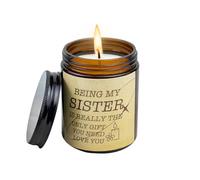 Frère aîné cadeau pour sœur aînée anniversaire Thanksgiving cadeau de Noël bougie parfumée est ma sœur vraiment le seul cadeau que vous avez besoin de vous aimer