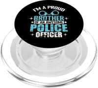 Frère Fier d'un Officier de Police génial PopSockets PopGrip pour MagSafe