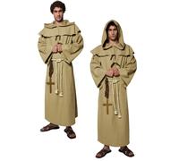 Frère Tuck Costume pour Hommes Moine Historique Tales Of Old England Déguisement
