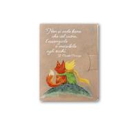 Frères Bonella | Bloc-notes avec marque-page autocollants représentant Petit Prince | Fabriqué en Italie