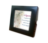 Frères Bonella | Carrelage en céramique avec le Saint-Esprit dans une boîte cadeau 10 x 10 cm | Fabriqué en Italie