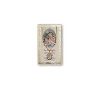 Frères Bonella | Médaille Angelo Gardien et Billet avec Prière | Fabriqué en Italie, Plastique