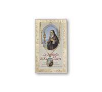 Frères Bonella | Médaille Santa Chiara et billet avec prière | Made in Italy, Normale, Or, Pas de gemme