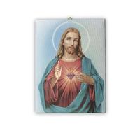 Frères Bonella | Toile picturale Sacré-Cœur de Jésus f.to 20x25 cm | Made in Italy