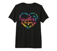 Frères et sœurs Side by Side Or Miles Apart Brothers T-Shirt Haut de Gamme