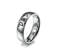 Frères Je t’aime Bague en acier titane Bague Parents Frère Sœurs Anniversaire Cadeau Bracelet