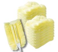 Frescares Lot de 18 brosses jetables pour dépoussiérage statique compatibles avec les recharges Swiffer (jaune)