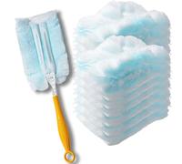 Frescares Lot de 18 recharges pour plumeau Statique - Tête de Rechange jetable Compatible avec Les recharges Swiffer Duster pour dépoussiérer Les appareils électroniques, épousseter Les Meubles, Les
