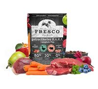 Fresco - Barf sec Complete Plus - Canard avec bœuf - 1 kg - Protéines de qualité supérieure et vitamines naturelles - Sans additifs artificiels - Séché à l'air libre pour la fraîcheur