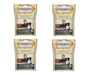 Fresco Cheville d'entraînement au fromage et à la volaille | Lot de 4 | 4 x 150 g | Complément alimentaire pour chien | Collation protéinée naturelle à base de fromage et de poulet | En forme de