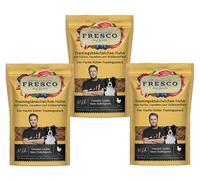 Fresco Martin Rütter Chevillères d'entraînement | Collation monoprotéine naturelle à base de viande de poulet pure avec citrouille, carottes et patates douces | 3 x 150 g | Délicieuse collation pour