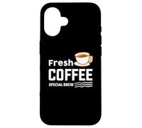 Fresh Coffee Special Brew Baristas Funny Coffee Lover Coque pour iPhone 16