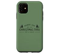 Fresh Cut Christmas Tree, Pine Retro Vintage Graphic Xmas Coque pour iPhone 11
