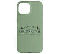 Fresh Cut Christmas Tree, Pine Retro Vintage Graphic Xmas Coque pour iPhone 15