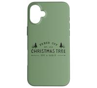 Fresh Cut Christmas Tree, Pine Retro Vintage Graphic Xmas Coque pour iPhone 16 Plus