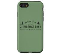 Fresh Cut Christmas Tree, Pine Retro Vintage Graphic Xmas Coque pour iPhone SE (2020) / 7/8