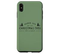 Fresh Cut Christmas Tree, Pine Retro Vintage Graphic Xmas Coque pour iPhone XS Max