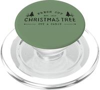 Fresh Cut Christmas Tree, Pine Retro Vintage Graphic Xmas PopSockets PopGrip pour MagSafe