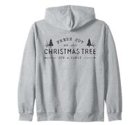 Fresh Cut Christmas Tree, Pine Retro Vintage Graphic Xmas Sweat à Capuche