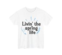 Fresh Flowers T-Shirt Vibrant Garden & Springtime Tee Livin' The Spring Life White L