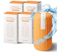 Fresh & Fresh Nettoyeurs automatiques pour cuvette de toilette (orange coucher de soleil) - 4 bouteilles (jusqu'à 2500 rinçages/bouteille), nettoyant pour toilettes commerciales et résidentielles