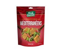 FRESH GOURMET - Croûtons Saveur Méditerranéenne, Texture Croustillante pour Salades (80g) - lot de 4 - Vendu par Lot