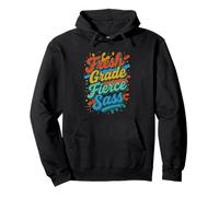 Fresh Grade Fierce Sass Cool Back to School Typographie Sweat à Capuche