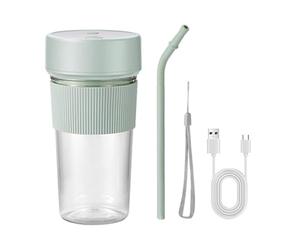 Fresh Juice Mini Fast Portable Blender - 350ml Versatile Handheld Mini Personal Travel Blender | Efficient Straw Design Fruit Juice Mixer With 6 Blades For Travel, Sports, Gym