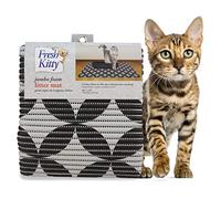 Fresh Kitty Royal pour Animal Domestique Tapis de litière en Mousse avec des Cercles Gris/Noir