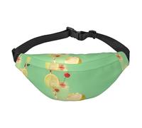 Fresh Lemon Grand sac banane tendance pour voyage, décontracté, convient pour le sport, la course à pied, le cyclisme, les voyages, la pêche