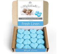 Fresh Linen Set De 16 Cires Parfumées En Forme De C?ur,Vegan Et Pet-Friendly,Sans Cruauté Pour Les Animaux,Fabriquées Au Royaume-Uni,Alternative Aux Bougies