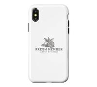 Fresh Member of The Slightly Bitter Club Funny Lemon Quote Coque pour iPhone X/XS