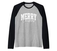 Fresh Merry Christmas Sport Manche Raglan