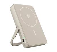 Fresh 'n Rebel Batterie Externe Magnétique sans Fil 10000mAh - Compatible avec MagSafe - Qi2 - Chargeur Rapide 15W - iPhone 17/16/15/14/13/12 & Appareils Android Qi - avec Support (Silky Sand)