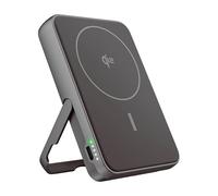 Fresh 'n Rebel Batterie Externe Magnétique sans Fil 10000mAh - Compatible avec MagSafe - Qi2 - Chargeur Rapide 15W - iPhone 17/16/15/14/13/12 & Appareils Android Qi - avec Support (Storm Grey)