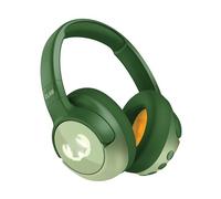 Fresh 'n Rebel Clam Junior, Casque Bluetooth pour Enfants avec Suppression Active du Bruit, Son sûr (<85dB), Câble Audio et Autocollants Inclus, Effet Lumineux LED. 60h d'autonomie (Lucky Lizzard)