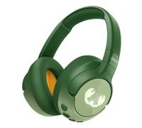 Fresh 'n Rebel Clam Junior, Casque Bluetooth pour Enfants avec Suppression Active du Bruit, Son sûr (<85dB), Câble Audio et Autocollants Inclus, Effet Lumineux LED. 60h d'autonomie (Lucky Lizzard)