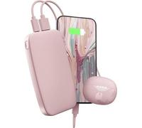 FRESH 'N REBEL Powerbank 12000mAh USB-C, Ultra Fast Charge & 20W PD, Pastel Pink (00231821)