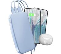 FRESH 'N REBEL Powerbank 24000mAh USB-C, Ultra Fast Charging, 20W PD, Vivid Blue (00231833)