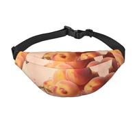 Fresh Peach Grand sac banane tendance pour voyage, décontracté, convient pour le sport, la course à pied, le cyclisme, les voyages, la pêche