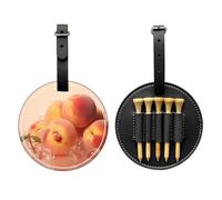 Fresh Peach Sac de rangement multifonction pour tee de golf pour homme, matériau PU durable