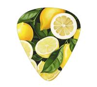 Fresh Tropical Lemons Lot de 12 médiators pour guitare - Confortables et polyvalents pour tous les styles de guitare et joueurs
