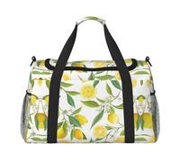 Fresh Tropical Lemons Sac à main pour femme et homme Idéal pour les voyageurs fréquents, Noir , Taille unique