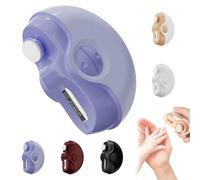 Freshageus Nail Clippers-Freshageus 2-in-1 Electric Nail Clipper with Polishing & Grinding, USB Rechargeable Nails Trimmer with LED Light & Nails Chip Storage (Purple)