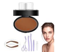 Fresheight Deluxe Stamp Set,Brow Pro Stamp Set,Waterproof Kit,Eyebrow Stamps,Beginner-Friendly Brow Defining Tool for Women (Reddish brown, Arched)